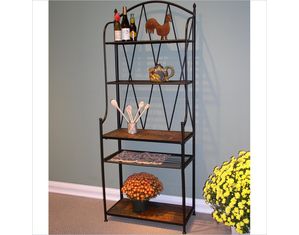 4D Concepts Bakers Rack with Slate Top