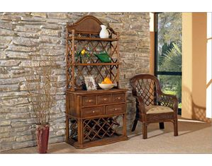 Boca Rattan Bakers Rack with Wine Rack - FREE Inside Delivery!