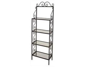 Grace 24 Inch Bakers Rack with Glass Shelves - Fast FREE FedEx Shipping!