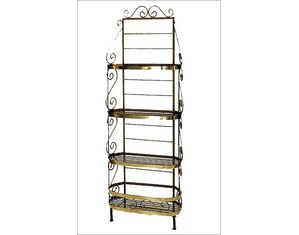 Grace 30 Inch French Bow Bakers Rack