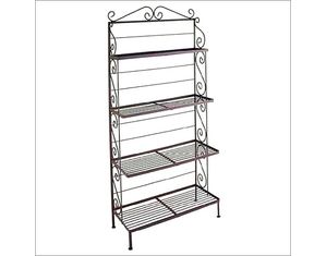 Grace 48 Inch 4 Shelf Regular Bakers Rack - Fast FREE FedEx Shipping!