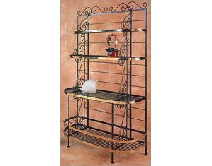 Grace 48 Inch French Bow Bakers Rack