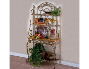 Hillsdale Furniture Merlot Bakers Rack - Fast FREE FedEx Shipping!