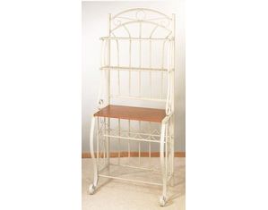 Old Dutch International Bakers Rack with Wine Rack