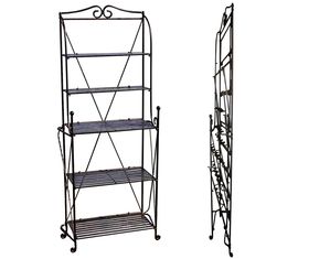 Pangaea Home and Garden Folding Bakers Rack