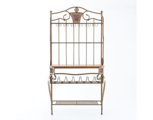 SEI Decorative I Bakers Rack with Wine Storage