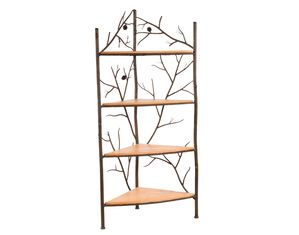 Stone County Pine Corner Bakers Rack 4 Tier - FREE Inside Delivery!