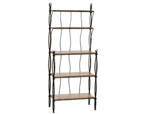 Stone County Rush Bakers Rack 5 Tier
