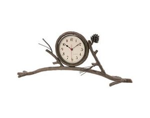 Stone County Pine Mantle Clock