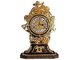 Altobel Antonio 24 Karat 3-Chime Mantel Clock - FREE Inside Delivery!