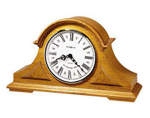 Howard Miller Golden Oak Burton Quartz Mantel Clock
