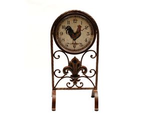 Ashton Sutton Table Clock with Rooster