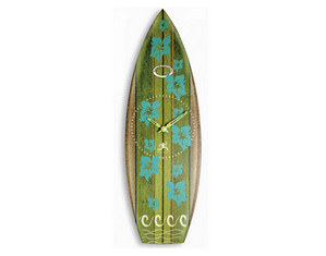 Infinity Instruments Green Surfboard Desktop and Tabletop Clock