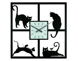 Ashton Sutton Four Cats Wall Clock
