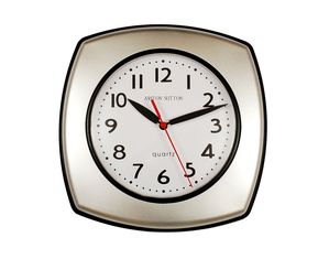 Ashton Sutton Grey Matte Wall Clock