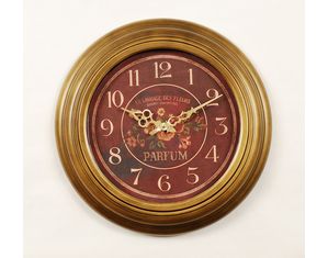 Ashton Sutton Parfum Gold Finish Wall Clock