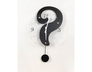 Ashton Sutton Question Mark Clock with Pendulum