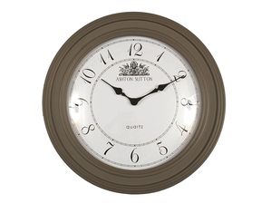 Ashton Sutton Round Wooden Wall Clock