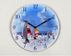 Ashton Sutton Sail Boat Wall Clock