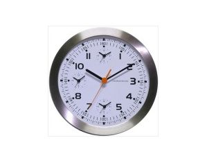 Kirch Metal Wall Clock with Extra Three Time Zone