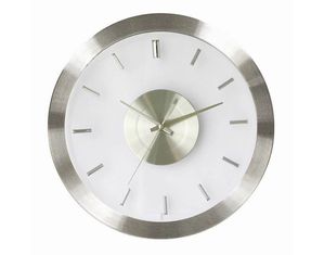 Kirch Stainless Steel Wall Clock with Clear Face
