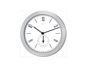 Kirch Stainless Steel Wall Clock with Second Track Sapphire Hands