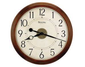 Bulova Ingleton Wall Clock - Fast FREE FedEx Shipping!