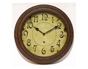 Infinity Instruments 13.25 inch Round Metal Wall Clock - Fast FREE FedEx Shipping!