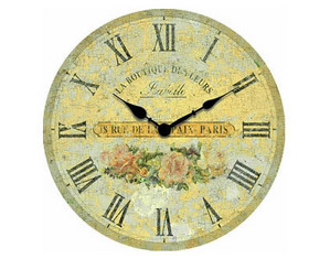 Infinity Instruments Boutique Flowers Wall Clock - Fast FREE FedEx Shipping!