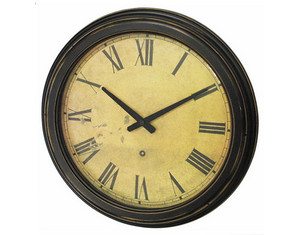 Infinity Instruments Distressed Case Resin Wall Clock - Fast FREE FedEx Shipping!