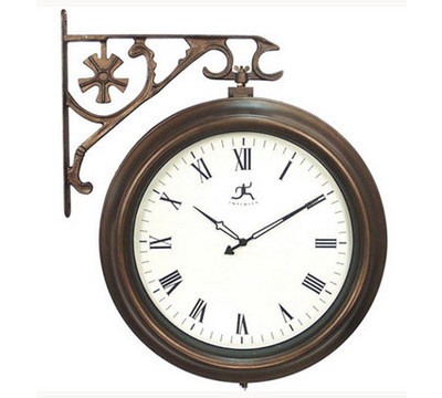 Infinity_Faux_Aged_Copper_Two_Sided_Wall_Clock.jpg