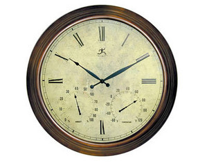 Infinity Instruments Metal Weather Wall Clock - Fast FREE FedEx Shipping!