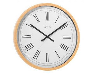 Infinity Instruments Natural Beech Wood Wall Clock - Fast FREE FedEx Shipping!