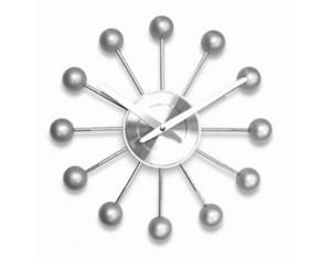Infinity Instruments Silver Small Orbit Wall Clock - Fast FREE FedEx Shipping!