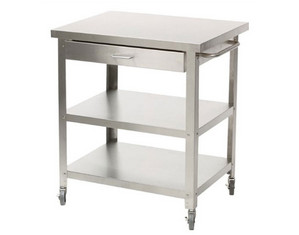 Danver Cart with Stainless Steel Top Kitchen Cart