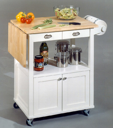 Home Styles Cuisine Cart with Drop Leaf image
