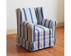 4D Concepts Boys Wingback with Blue Ticking