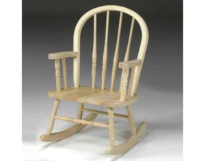 International Concepts Unfinished Windsor Rocker