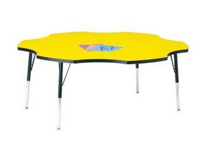 Jonti-Craft Kydz Six Leaf Activity Table - Fast FREE FedEx Shipping!