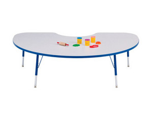 Jonti-Craft Rainbow Accents Kydz Kidney Activity Table - Fast FREE FedEx Shipping!