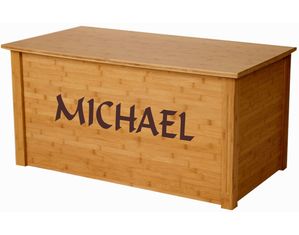 Wood Toybox Calligraphy Lettering Toy Box