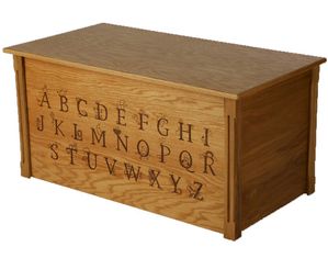 Wood Toybox Full Alphabet Toy Box