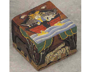 Creatively Yours Noah Small Mahogany Stained Toy Box