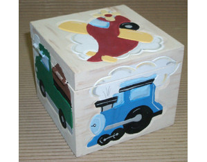 Creatively Yours Transportation Small Toy Box - Fast FREE FedEx Shipping!
