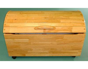 Gift Mark Treasure Chest Wood Toy Box - Fast FREE FedEx Shipping!