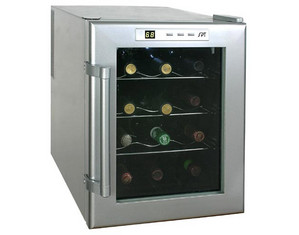 Sunpentown 12-Bottle Wine & Beverage Cooler (semiconductor) - Fast FREE FedEx Shipping!