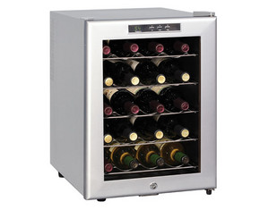 Sunpentown 20-Bottle ThermoElectric Wine Chiller (Platinum trim and cabinet)