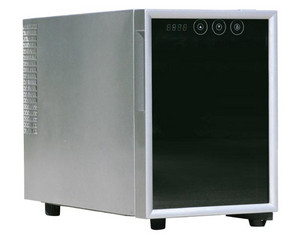 Save  on 6-Bottle Wine and Beverage Cooler with Touch-Glass Control Panel (semiconductor) at The Wine Cooler Superstore