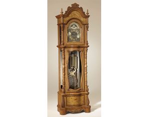 Ridgeway Clocks Van Ness Solid Oak Grandfather Clock