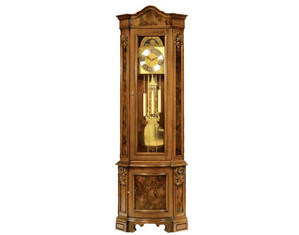 Altobel Antonio Italian Walnut Corner Grandfather Clock